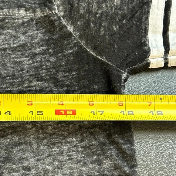 Pink Rose Women’s Large Burnout Ringer T‎ Shirt Grunge Bella Elena Boho Piling - Picture 5 of 10